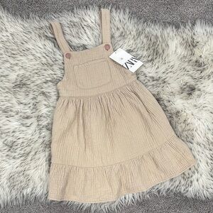 2-3T NWT ZARA Kids Toddler Girl Sleeveless Dress with Pocket